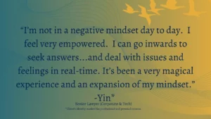 Yin — coaching client of Anjli Garg